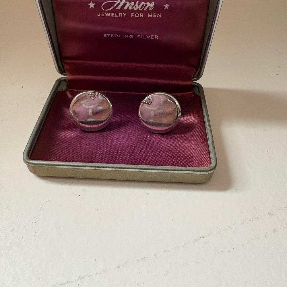 Anson Sterling Vintage Silver Cufflinks